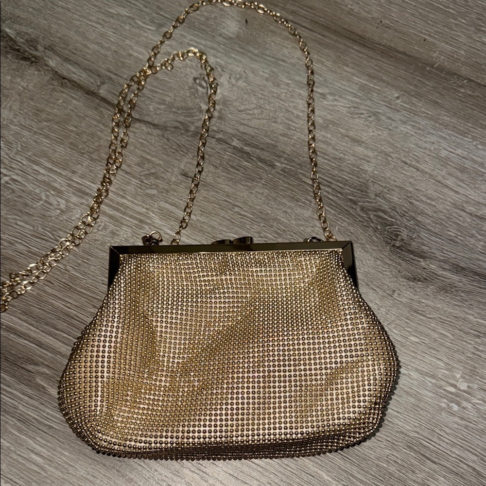 Elegant Gold Evening Clutch
